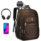 Mochila Escolar Executiva Masculina Feminina Com Cabo Usb Bolsa Notebook