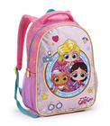 Mochila Escolar Feminina Bolsa De Costas Infantil 16" Seanite Bonecas Lol Hey Glitt Girls Com Glitter Interativo