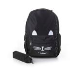 Mochila Escolar Juvenil Feminina de Gatinho Preto Costas - Chic