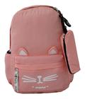 Mochila Escolar Feminina Infantil Juvenil Média Gatinha M831 - Regal