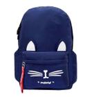 Mochila Escolar Feminina Juvenil Média Gatinha M831 Azul