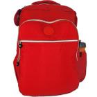 Mochila Escolar Feminina Nylon Tactel Notebook Tm19 Vermelho