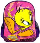 Mochila Escolar G Costas Infantil Juvenil Roxo Personagem Pássaro Passarinho Piu Piu Tweety - The Looney Tunes Show - Luxcel