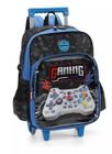 Mochila Escolar Gamer Over Player Up4you Meninos Rodinhas G - luxcel