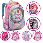 Mochila Escolar Grande Bolsa Bonita Infantil Criança Feminina