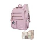 Mochila Escolar Grande Feminina Infantil Unissex berto 180Grau nylon impermeável