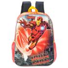 Mochila Escolar Homem De Ferro Vermelho Avengers Infantil