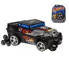 Mochila Escolar Hot Wheels Bone Shaker 3D com Rodinhas e Lancheira MaxToy