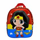 Mochila Escolar Infantil 3d Mulher Maravilha P Maxtoy