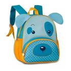 Mochila Escolar Infantil Cachorrinho Dog Azul Clio Pets Bichinhos 3D - Clio