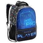 Mochila Escolar Infantil De Alças Masculina Menino Pro Player Game Preta - Seanite