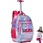 Mochila Escolar Infantil de Carrinho Luluca Holografica LU24009 Clio