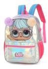 Mochila Escolar Infantil De Costas Prata Lol - Luxcel