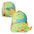 Mochila Escolar Infantil Desenho de Dinossauro Verde