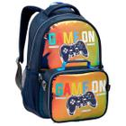 Mochila Escolar Infantil E Lancheira Térmica Removível Menino Game On - Seanite