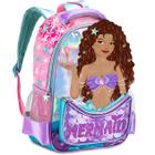 Mochila Escolar Infantil Feminina Sereia Meninas Pequena