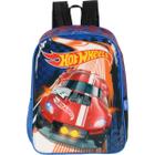 Mochila Escolar Infantil Hot Wheels G Azul Luxcel