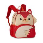 Mochila Escolar Infantil Joaninha Borboleta Laranja 13L - Clio