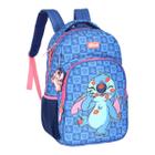 Mochila Escolar Infantil Luxcel Stitch Azul - 47740