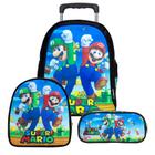 Mochila Escolar Infantil Mario Bross Com Rodinhas - TOYS 2U