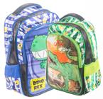 Mochila Escolar Infantil Menino Resistente Impermeável Tecido Oxford de Qualidade Dinorauro - bijoprata