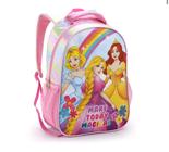 Mochila Escolar Infantil Princesas Seanite Rosa Menina Feminina