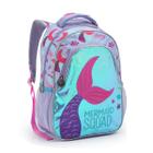 Mochila Escolar Infantil Sereia Unicórnio Holografica Seanite