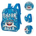 Mochila Escolar Infantil Shark/Tubarão Cinza Is35313Up-Cz