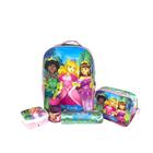 Mochila Escolar Infantil + Super Kit Princesas Winth BPD33066