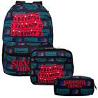 Mochila Escolar Juvenil de Costas Passeio Stranger Things