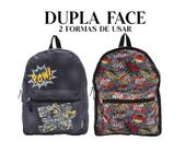 Mochila Escolar Juvenil Dupla Face Clio Fun MD9175J - Clio Style