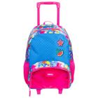 Mochila Escolar Juvenil Floral Plus Infantil Rodinhas Tam G Sestini