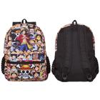 Mochila Escolar Juvenil Infantil Masculina One Piece Toys 2U