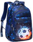 Mochila escolar LEDAOU Teen Boys Kids Bookbag Football Black