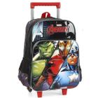 Mochila Escolar Masculina Heróis Vingadores Luxcel Rodinhas