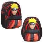 Mochila Escolar Masculina Naruto Uzumaki Costas Cor Preta - TOYS 2U