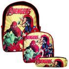 Mochila Escolar Masculina Vingadores com Lancheira Infantil - TOYS 2U