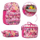 Mochila Escolar Menina Barbie Passeio Costa Grande Reforçada