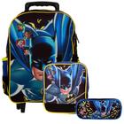 Mochila Escolar Menino Reforçada Batman de Rodinhas Toys 2U