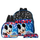 Mochila Escolar Mickey Mouse Disney Costa Lancheira+Estojo - TOYS 2U