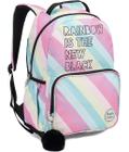 Mochila Escolar Passeio Infantil Juvenil Feminina Rainbow - Denlex