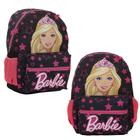 Mochila Escolar Preta Menina Barbie Juvenil Costa Resistente