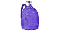 Mochila Escolar Rebecca Bonbon 2Em1 Costas Rodas Roxo