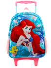 Mochila Escolar Rodas Ariel Pequena Sereia 40x29x13 cm