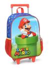 Mochila Escolar Rodas Infantil Super Mario IC39432MO - Luxcel