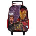 Mochila Escolar Rodinhas Os Vingadores Homem De Ferro Tam G - Xeryus