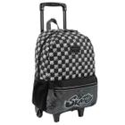 Mochila Escolar Skate Plus Rodinhas Preta Tam G Infantil - Sestini