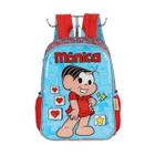 Mochila Escolar Turma Da Mônica Original Grande Uso Costas