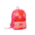 Mochila Esportiva Rock Rosa Vermelha Wilson 25L Poliéster Bolsa Escolar Faculdade Notebook Ajustável