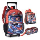 Mochila Estojo e Lancheira Carros Fast Machine